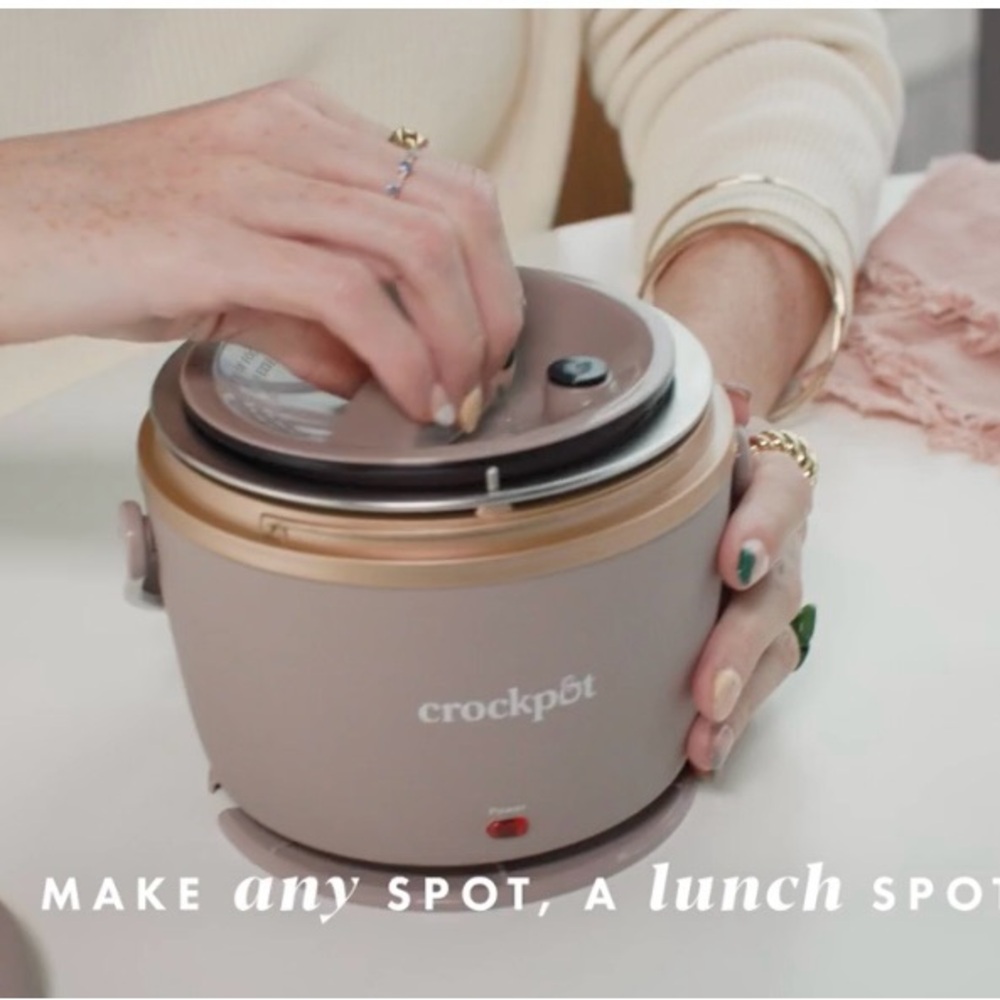 🆕 Crock-Pot - Crockpot On-The-Go Personal Food Warmer - Pink 20 oz - Picture 4 of 10